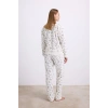 Arias Closet Yıldız Desenli Tencel Pamuklu 2li Pijama Takımı