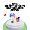 CEYLAN ADAM 2025 RGB LED Ampul Uzaktan Kumandalı Renkli Işık A Kalite