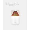 CEYLAN ADAM 280ml Alev Işıklı Ultrasonik Hava Nemlendirici Sessiz ve USB Şarjlı