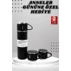CEYLAN ADAM 3 Bardaklı Termos Seti Anneler Gününe Özel Hediye Taşınabilir Sızdırmaz Isı Koruyucu