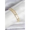 CEYLAN ADAM 316L Çelik Gold Renk Labirent Model Kadın Bileklik