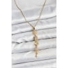 CEYLAN ADAM 316L Çelik Zincir Gold Renk Kutup Yıldızı Enerji Model Kadın Y Kolye