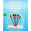 CEYLAN ADAM 5li Araba Temizlik Fırçaları-Farklı Boyutlu Fırçalarla Derinlemesine Temizlik