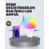 CEYLAN ADAM A Kalite 2025 RGB LED Ampul Uzaktan Kumandalı 16 Renkli Lamba