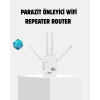 CEYLAN ADAM Antenli WiFi Repeater 300m2 Kapsama Alanı WPA3 Güvenlikli