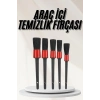 CEYLAN ADAM Araç İçi Led Aksesuar 5 Farklı Detaylı Araba Temizlik Fırçası Oto Temizleme Fırçası