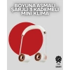 CEYLAN ADAM Boyuna Asılan Taşınabilir Küçük Fan | Turbo Motor, 5 Kanat, Katlanabilir Gövde