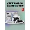 CEYLAN ADAM Çift Oyun Kollu 4K HD Ekran Nostaljik 20.000 Oyunlu Beyaz Game Stick