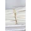 Mey İthalat® CM 14K Gold Renk Ezme Sarmal Zincir Model Kadın Bileklik