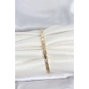 Mey İthalat® CM 14K Gold Renk Geometrik Model Kadın Bileklik