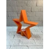 CEYLAN ADAM Dekoratif Yıldız Şeklinde Turuncu Mumluk Ev Aksesuarı