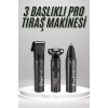 CEYLAN ADAM Dijital Göstergeli 3 Başlıklı Tıraş Makinesi Islak Kuru Lazer Öncesi Günlük