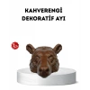 CEYLAN ADAM Ev ve Ofis İçin Dekoratif Ayı Başı Heykel Hediyelik Duvar Aksesuarı