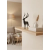 CEYLAN ADAM Geyik Figürü Gri Modern Salon ve Raf Dekoru