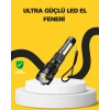 CEYLAN ADAM Güçlü LED El Feneri Şarj Edilebilir Çok Modlu