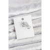 CEYLAN ADAM Gümüş Renk Zirkon Taşlı Yıldız Model Kıkırdak Earcuff Küpe