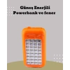 CEYLAN ADAM Güneş Paneli Destekli Powerbank ve LED Işıldak – 10000 mAh, Çift USB, Outdoor Kullanım İçin