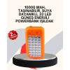 CEYLAN ADAM Güneş Paneli ile Şarj Olan 32 LED’li Powerbank Cihazı