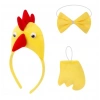 CEYLAN ADAM Horoz – Tavuk Kostüm Aksesuar Seti - Taç Papyon Kuyruk