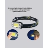 CEYLAN ADAM Kafa Lambası Led Fener Pratik Taşınabilir Ayarlanabilir USB Şarjlı