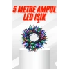 CEYLAN ADAM Karışık Renk Pilli Led Işık Çok Fonksiyonlu Enerji Tasarruflu 5 Metre