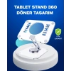 CEYLAN ADAM Katlanabilir Tablet Standı Ayarlanabilir Kaymaz Şeffaf Tasarım