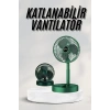 CEYLAN ADAM Katlanabilir Teleskopik Şarjlı Fan Masaüstü Soğutucu Vantilatör