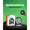 CEYLAN ADAM Mini USB Fan – Şarj Edilebilir, Işıklı, 3 Kademe, Taşınabilir Masaüstü Vantilatör