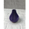 CEYLAN ADAM Mor Çizgili Dekoratif Vazo 11 cm Modern Tasarım Aksesuar