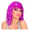 CEYLAN ADAM Pembe Fuşya Işıltılı Metalize Parti Peruğu