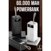 CEYLAN ADAM Powerbank 60.000 MAH Dijital Göstergeli 4 Portlu Taşınabilir