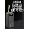 CEYLAN ADAM Powerbank 60.000 Mah Hızlı Şarj 4 Çıkışlı Uzun Şarj Süreli Dijital Göstergeli