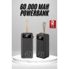 CEYLAN ADAM Powerbank 60.000 Mah Taşınabilir Şarj Hızlı El Fenerli Dijital Göstergeli