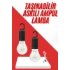 CEYLAN ADAM Şarjlı Aydınlatma Ampul Tasarımlı Ambians Işık Askılı Kamp Lambası