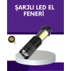CEYLAN ADAM Şarjlı Mini LED El Feneri 2000 Lümen Su Geçirmez