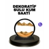 CEYLAN ADAM Şeffaf Dekoratif Kum Saati – Dayanıklı Gövde, Minimalist Stil, Masa ve Vitrin Aksesuarı