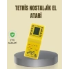 CEYLAN ADAM Taşınabilir Tetris Oyunu El Konsolu – Dayanıklı Plastik, Pil ile Çalışan Retro Oyun Aleti