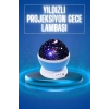 CEYLAN ADAM Yıldızlı Gece Lambası Mor Projeksiyon Görünümlü Masa Lambası Renk Değiştirebilen