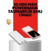 Mey İthalat® 10000 mAh Taşınabilir Powerbank Çift Çıkışlı Type-C ve Lightning Uyumlu