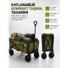 Mey İthalat® 130 KG Taşıma Kapasiteli Katlanabilir Wagon Taşıma Arabası