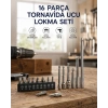 Mey İthalat® 16 Parça Bits, Adaptör Ve Tornavida Ucu Seti