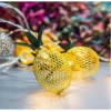 Mey İthalat® 2 Metre 10 LED Pilli 2 Kademeli Ananas Led Işık