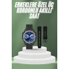 Mey İthalat® 2025 Model Yuvarlak Ekran Android ve İOS Uyumlu GPS Takibi Yapabilen Akıllı Saat Yeni Nesil