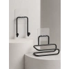 Mey İthalat® 2’li Yapışkanlı Banyo Düzenleme Seti Rulo Kağıt Tutucu ve Havlu Askılığı