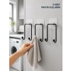Mey İthalat® 3 Adet Yapışkanlı Duvar Askısı Çok Amaçlı Pratik Askılık Seti