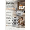Mey İthalat®  3ü 1 Arada Profesyonel Mutfak Seti - Paslanmaz Çelik Rende, Süzgeç ve Karıştırma Kabı (27 cm) 723296