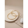 Mey İthalat® 316L Çelik Gold Renk 46 mm Halka Küpe