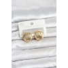 Mey İthalat® 316L Çelik Gold Renk Deniz Kabuğu Model Kadın Küpe