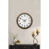 Mey İthalat® 36 cm Eskitme Metal Standart Duvar Saati