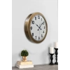 Mey İthalat® 36 cm Eskitme Metal Standart Duvar Saati